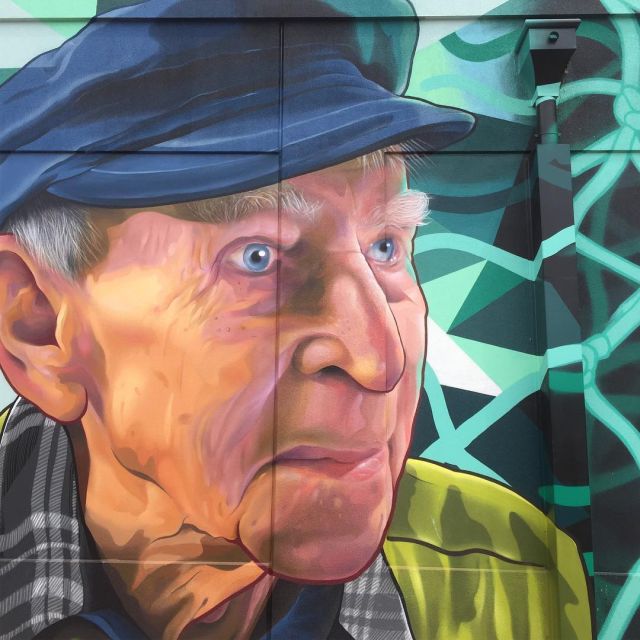 Contemporary street art acknowledging the rich history of Italian fishermen in the Port Pirie region 🇦🇺🇮🇹🎣 #portpirie #southaustralia #italian