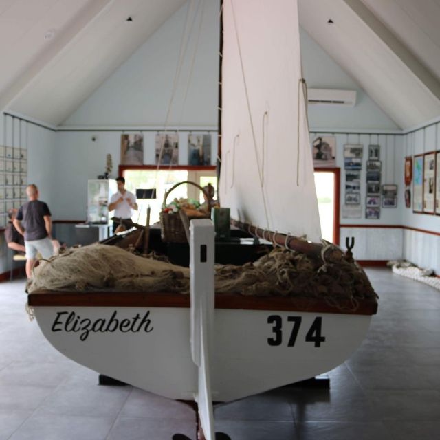 A traditional fishing boat exhibit at the Italian Fishing Boat Museum in Port Pirie 🐟⛵️⚓️ #italian #history #fishermen #southaustralia #australia